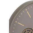 Hollow Gears Wall Clock - Round - Grey and Gold - Wood