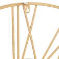 Roman Numerals Gears Wall Clock - Round - Gold - Metal