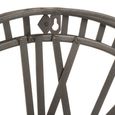 Roman Numerals Visible Mecanism Wall Clock - Round - Antique Gold - Metal