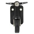 Scooter Wall Clock - Black - Metal