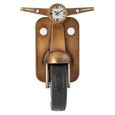 Scooter Wall Clock - Gold - Metal