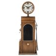 Wall Clock - 1 Door - Gold - Metal