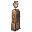 Wall Clock - 1 Door - Gold - Metal