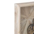 Wall Clock - Square - Small - Light Beige - Wood