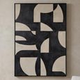 Splendor Wall Art - Beige and Black