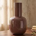 Lily Vase - Sable Brown - Metal
