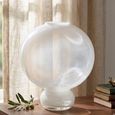 Mireva Vase - Round - White - Glass