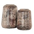 Dena Vase - Beige - Large - Metal