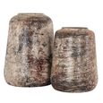 Dena Vase - Beige - Small - Metal