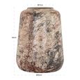 Dena Vase - Beige - Small - Metal