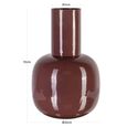 Lily Vase - Sable Brown - Metal
