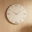 Byram Wall Clock - Round - Tapioca - Metal