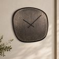 Nuvani Wall Clock - Abstract - Bronze - Metal