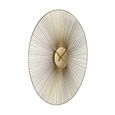 Audrey Wall Clock - Round - Gold - Metal