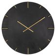 Bilal Wall Clock - Round - Black and Gold - Aluminium