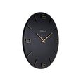 Byram Wall Clock - Round - Black and Gold - Metal