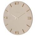 Byram Wall Clock - Round - Tapioca - Metal