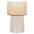 Daily Candle Holder - Clear - Glass and Wax