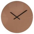 Elles Wall Clock - Round - Mocha Mousse - Metal