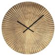 Mace Wall Clock - Round - Gold - Aluminium
