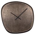 Nuvani Wall Clock - Abstract - Bronze - Metal