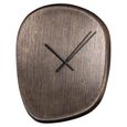 Nuvani Wall Clock - Abstract - Bronze - Metal