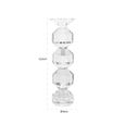 Safia Candle Holder - Large - Clear - Glass