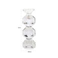 Safia Candle Holder - Small - Clear - Glass
