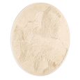 Flow Wall Art - Round - White