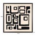 Shanita Wall Art - Square - Black and White