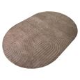 Bayon Carpet - Oval - Beige - Fabric - 200cm x 300cm