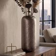 Jilla Vase - Round - Smoke - Large - Aluminium