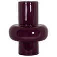 Ashlyn Vase - Burgundy - Small - Metal