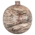 Devana Vase - Round - Beige - Metal
