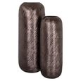 Jilla Vase - Round - Smoke - Small - Aluminium