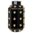 Justa Vase - Black - Glass and Aluminium