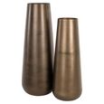Kenza Vase - Antique Brass - Small - Aluminium