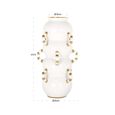 Pippy Vase - White and Gold - Ceramic