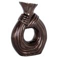 Suen Vase - Dark Brown - Aluminium