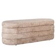 Camille Natural Fabric Pouffe