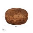 Jace Brown Fabric Pouffe