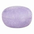 Jace Purple Fabric Pouffe