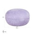 Jace Purple Fabric Pouffe