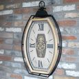Wall Clock - with Cogs - Natural and Black - Wood and Metal
