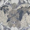 Wall Clock - with Cogs - Round - Gold and Black - Metal