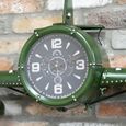Vintage Aeroplane Wall Clock - Green - Metal