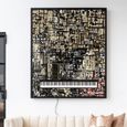 Wibi Black and Gold Piano Wall Art