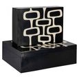 Lux Jewellery Storage Box - Set of 2 - Black and White - Ployresin