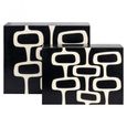 Lux Jewellery Storage Box - Set of 2 - Black and White - Ployresin