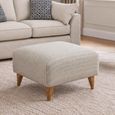 Lorna Fabric Square Footstool - Colours Available thumbnail